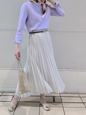 「ラベンダー」｜「アイテム（財布/小物）」を使った、ROPE' PICNIC onlineさん（レディース・158cm）の春コーディネート
