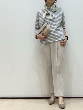 「サテンパンツ」｜「アイテム（財布/小物）」を使った、ROPE' PICNIC onlineさん（レディース・158cm）の春コーディネート