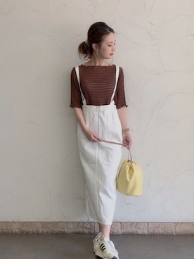 「アイテム（デニムスカート）」を使った、ROPE' PICNIC onlineさん（レディース・158cm）の夏コーディネート