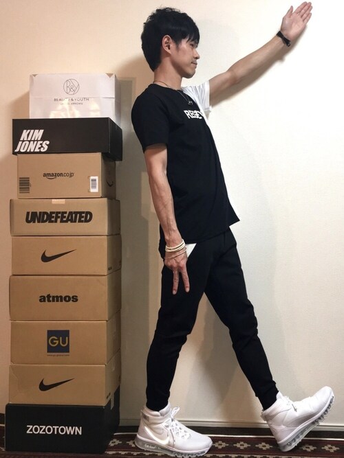 帰ってきたshige Kicks スニーカーを使ったコーディネート Wear