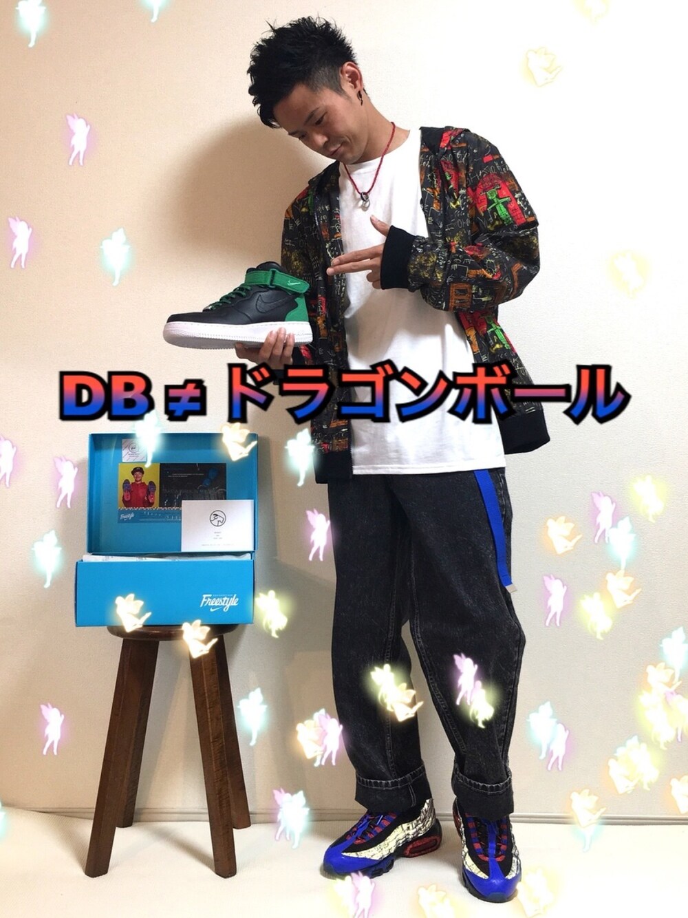 「NIKE、ナイキ、スニーカー、ドーレンベッカー、柄、リーバイス、シルバータブ、オーバーサイズ、おしゃれさんと繋がりたい、チャリティー」｜「Revo.のRevo. ヘビーナイロン MIX柄 フードジャケット [2018SS]（ナイロンジャケット、オレンジ系）」を使った、帰ってきたSHIGE_KICKS👟さん（メンズ・168cm）の夏コーディネートの1枚目の写真