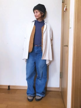 「参観日」｜love blue さん（レディース・158cm）の冬コーディネート