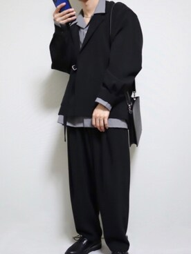 スラックスを使った 韓国ファッション のメンズ人気ファッションコーディネート Wear