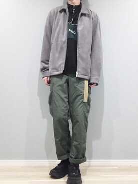 「417 EDIFICE（フォーワンセブンエディフィス）のアイテム（ブルゾン）」を使った、がーしーさん（メンズ・176cm）の冬コーディネート
