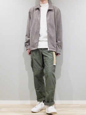 「417 EDIFICE（フォーワンセブンエディフィス）のアイテム（ブルゾン）」を使った、がーしーさん（メンズ・176cm）の冬コーディネート