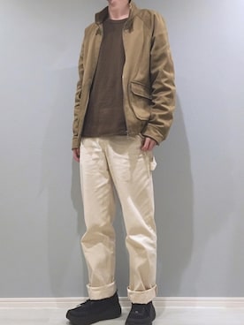 「A.P.C.（アーペーセー）のアイテム（ブルゾン）」を使った、がーしーさん（メンズ・176cm）の春コーディネート