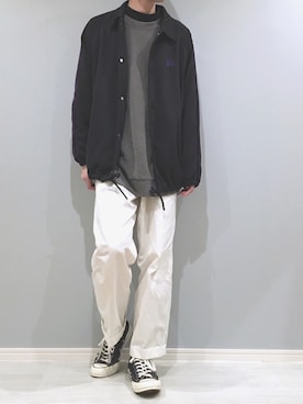 「ct70」｜「アイテム（ブルゾン）」を使った、がーしーさん（メンズ・176cm）の春コーディネート