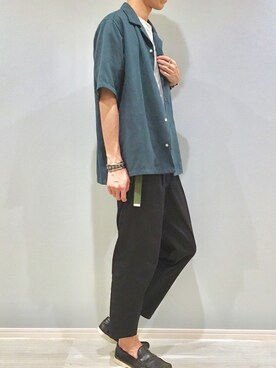 「CalCru（カルクルー）のアイテム」を使った、がーしーさん（メンズ・175cm）の夏コーディネート