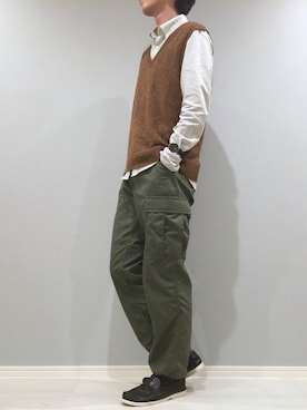 「SALA（サラ）のアイテム」を使った、がーしーさん（メンズ・176cm）の秋コーディネート