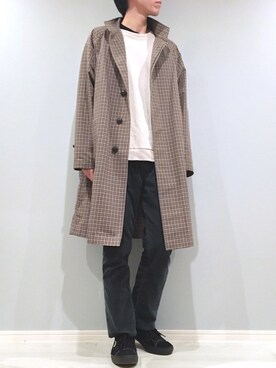 「NANO universe（ナノユニバース）のアイテム（スウェット）」を使った、がーしーさん（メンズ・176cm）の冬コーディネート