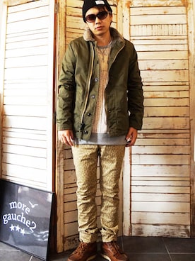 「Burnout」｜MOREGAUCHE2KAZUYAさん（メンズ・169cm）の秋コーディネート
