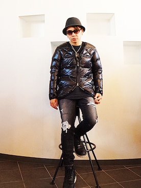 「Burnout」｜MOREGAUCHE2KAZUYAさん（メンズ・169cm）の冬コーディネート