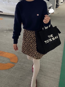 「MARC JACOBS（マークジェイコブス）のアイテム（トートバッグ）」を使った、r i nさん（レディース・153cm）の秋コーディネート