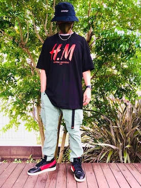 「Jordan」｜「アイテム（腕時計）」を使った、ianruzakさん（メンズ・170cm）の夏コーディネート
