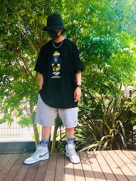 「Jordan」｜「アイテム（腕時計）」を使った、ianruzakさん（メンズ・170cm）の夏コーディネート