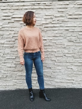 「Ungrid（アングリッド）のアイテム（シューズ）」を使った、rikako　matsubaraさん（レディース・162cm）の秋コーディネート