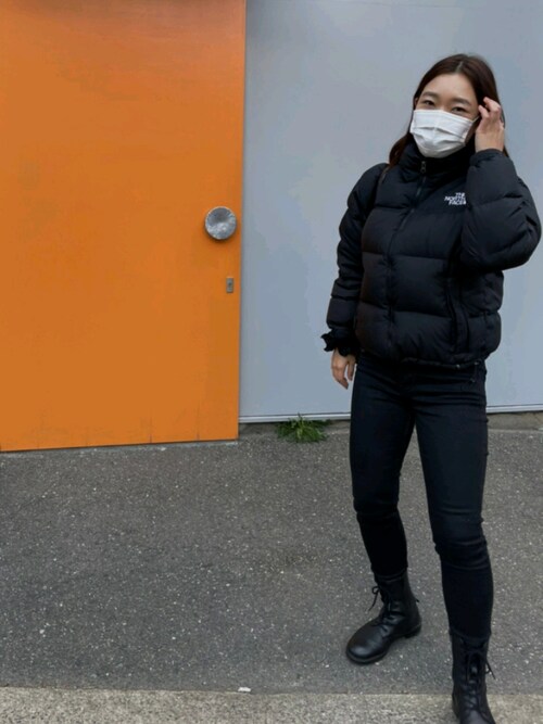 Rikako Matsubara The North Faceのダウンジャケット コートを使ったコーディネート Wear