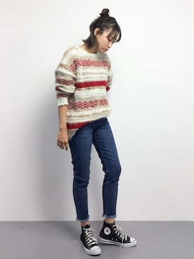 「RODEO CROWNS WIDE BOWL（ロデオクラウンズワイドボウル）のアイテム（その他）」を使った、chiharuさん（レディース・160cm）の冬コーディネート