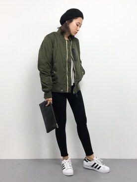 「DETAILS（ディテールズ）のアイテム（ジャケット/アウター）」を使った、chiharuさん（レディース・160cm）の冬コーディネート