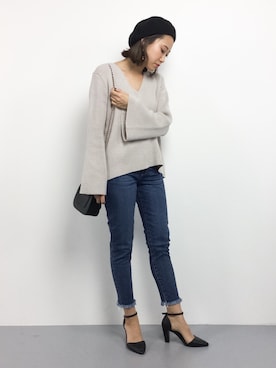 「RODEO CROWNS WIDE BOWL（ロデオクラウンズワイドボウル）のアイテム（その他）」を使った、chiharuさん（レディース・160cm）の冬コーディネート