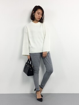 「YEVS（イーブス）のアイテム」を使った、chiharuさん（レディース・160cm）の冬コーディネート