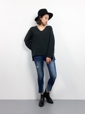 chiharuさん（レディース・160cm）の冬コーディネート