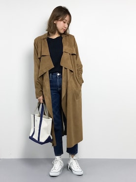 「goa（ゴア）のアイテム（ジャケット/アウター）」を使った、chiharuさん（レディース・160cm）の春コーディネート