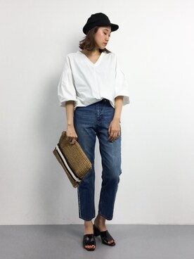 「バルーンスリーブ」｜chiharuさん（レディース・160cm）の春コーディネート