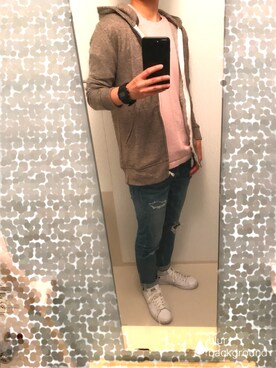 うっちゃるさん（メンズ・162cm）の春コーディネート