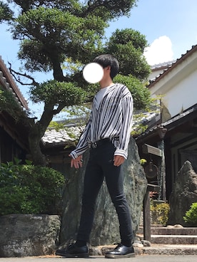 「韓流」｜しゅうさん（メンズ・183cm）の春コーディネート