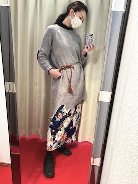 「&sloe（アンドスロウ）のアイテム」を使った、sutoさん（レディース・169cm）の冬コーディネート