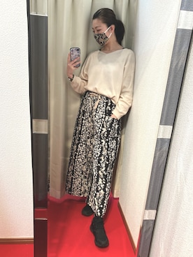 「着物生地」｜sutoさん（レディース・169cm）の春コーディネート