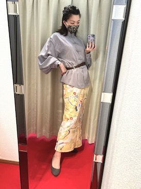 「OFUON（オフオン）のアイテム」を使った、sutoさん（レディース・169cm）の春コーディネート