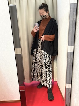 「着物生地」｜sutoさん（レディース・169cm）の春コーディネート