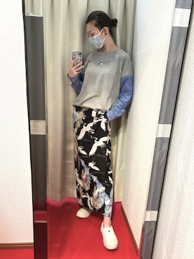 「レイヤード風」｜「アイテム（その他）」を使った、sutoさん（レディース・169cm）の春コーディネート