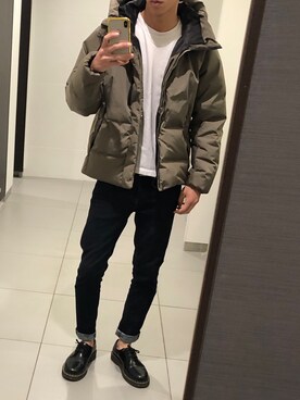 「UNITED ARROWS（ユナイテッドアローズ）のアイテム（ダウンベスト）」を使った、MYさん（メンズ・177cm）の冬コーディネート