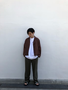 「markaware（マーカウェア）のアイテム」を使った、nabata0618さん（メンズ・175cm）の春コーディネート