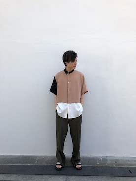「アイテム（サンダル）」を使った、nabata0618さん（メンズ・175cm・20代）の春コーディネート