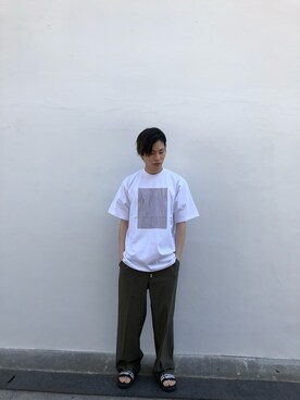 「CLANE（クラネ）のアイテム（トップス）」を使った、nabata0618さん（メンズ・175cm）の春コーディネート