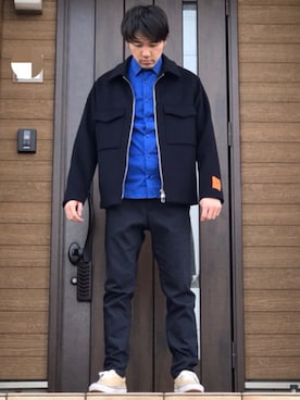 「JOURNAL STANDARD relume（ジャーナルスタンダード　レリューム）のアイテム（ブルゾン）」を使った、Ryoさん（メンズ・171cm）の冬コーディネート
