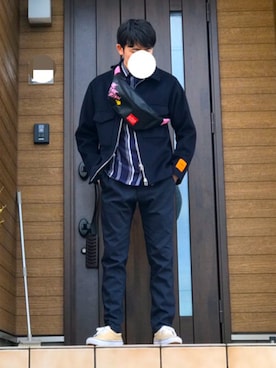 「JOURNAL STANDARD relume（ジャーナルスタンダード　レリューム）のアイテム（ブルゾン）」を使った、Ryoさん（メンズ・171cm）の春コーディネート