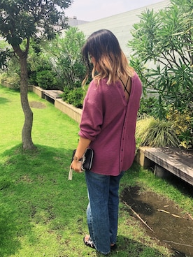 「ワッフル」｜あちょ.さん（レディース・161cm）の夏コーディネート