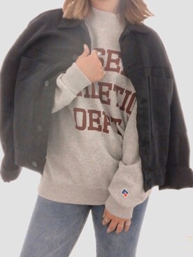 「SHAGGIE（シャギー）のアイテム（ジャケット/アウター）」を使った、あちょ.さん（レディース・161cm）の秋コーディネート