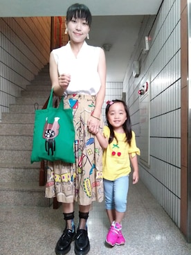 「アイテム（ピアス（両耳用））」を使った、Sheng-ting Wangさん（レディース・158cm・30代）の夏コーディネート