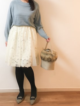 雫〜shizuku〜さん（レディース・174cm）の冬コーディネート