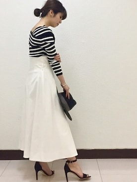 「Noble（ノーブル）のアイテム（サンダル）」を使った、yuriさん（レディース・156cm）の冬コーディネート