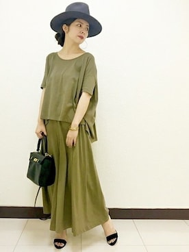 「Noble（ノーブル）のアイテム（Tシャツ/カットソー）」を使った、yuriさん（レディース・156cm）の夏コーディネート