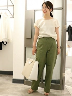 「Noble（ノーブル）のアイテム（バッグ）」を使った、yuriさん（レディース・156cm）の夏コーディネート