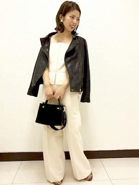 「Noble（ノーブル）のアイテム（オールインワン・サロペット）」を使った、yuriさん（レディース・156cm）の夏コーディネート