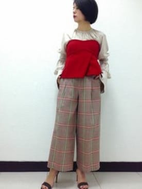 「Noble（ノーブル）のアイテム（サンダル）」を使った、yuriさん（レディース・156cm）の秋コーディネート